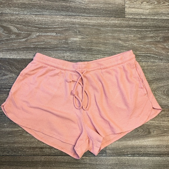Closie Peach tone Drawstring Women's Shorts - Picture 7 of 7